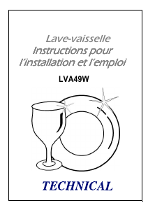 Mode d’emploi Technical LVA49W Lave-vaisselle