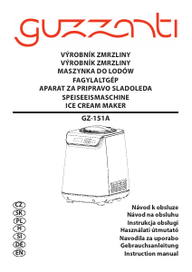 Instrukcja Guzzanti GZ 151A Maszyna do lodów
