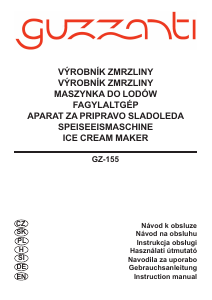 Instrukcja Guzzanti GZ 155 Maszyna do lodów