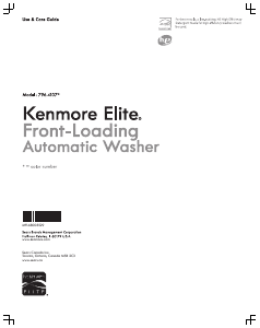 Handleiding Kenmore 796.41073 Wasmachine