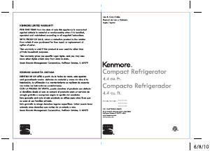 Manual de uso Kenmore 255.99783 Refrigerador