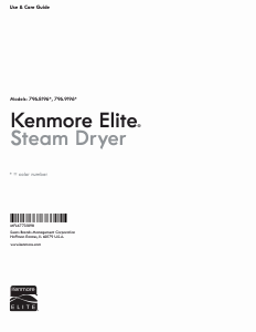 Handleiding Kenmore 796.81963 Wasdroger