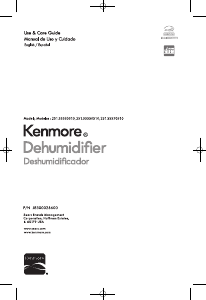 Handleiding Kenmore KM30 Luchtontvochtiger