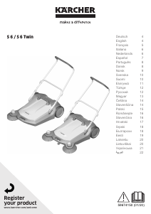 Használati útmutató Kärcher S 6 Twin Utcaseprő gép