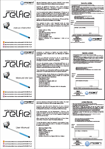 Mode d’emploi Imperii Electronics ES.00.0205.05 Bâton de selfie