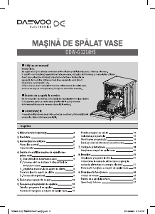 Manual Daewoo DDW-G1214HS Maşină de spălat vase