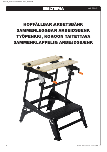 Brugsanvisning Biltema 20-645 Arbejdsbænk