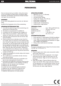Käyttöohje Biltema 84-0005 Henkilövaaka