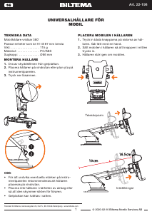 Käyttöohje Biltema 22-198 Puhelinteline