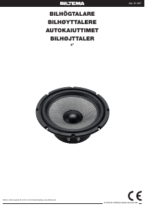 Käyttöohje Biltema 31-227 Autokaiutin