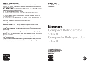 Manual de uso Kenmore 111.99098 Refrigerador