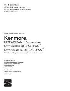 Mode d’emploi Kenmore 665.14563 Lave-vaisselle