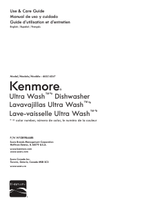 Mode d’emploi Kenmore 665.14543 Lave-vaisselle