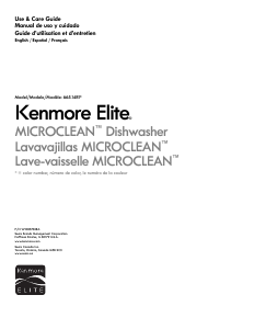 Mode d’emploi Kenmore 665.14819 Lave-vaisselle