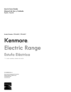 Manual Kenmore 790.42531 Range