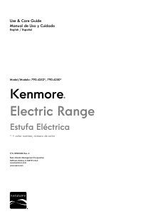 Manual Kenmore 790.42523 Range