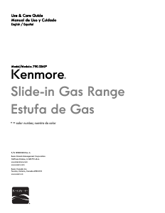 Manual Kenmore 790.32603 Range