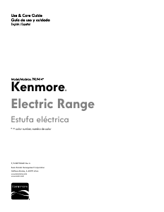 Manual Kenmore 790.94149 Range