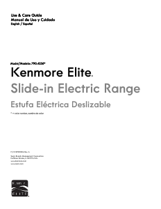 Manual Kenmore 790.42569 Range