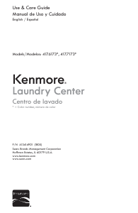 Manual de uso Kenmore 417.71733 Lavadora