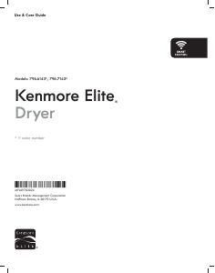 Handleiding Kenmore 796.71433 Wasdroger
