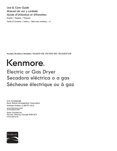 Manual Kenmore 110.75132 Dryer