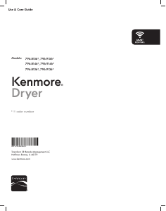 Handleiding Kenmore 796.91463 Wasdroger