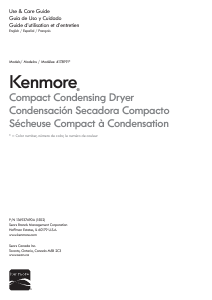 Manual Kenmore 417.81942 Dryer