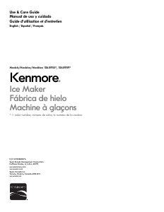 Manual Kenmore 106.89553 Ice Cube Maker
