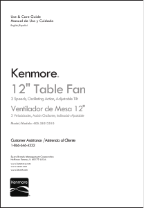 Manual de uso Kenmore 405.35012510 Ventilador