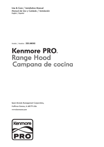 Handleiding Kenmore 233.56053 Afzuigkap