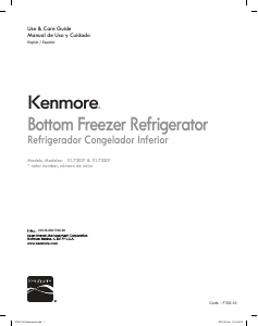 Manual Kenmore 111.73039 Fridge-Freezer