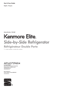 Mode d’emploi Kenmore 795.51823 Réfrigérateur combiné