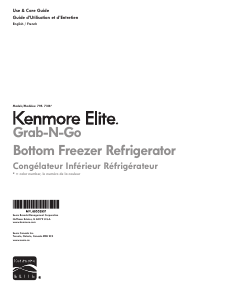 Mode d’emploi Kenmore 795.73167 Réfrigérateur combiné
