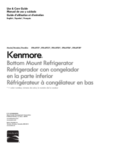 Mode d’emploi Kenmore 596.69313 Réfrigérateur combiné