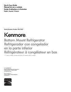Mode d’emploi Kenmore 106.73002 Réfrigérateur combiné