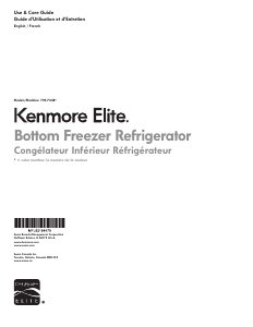 Mode d’emploi Kenmore 795.72482 Réfrigérateur combiné