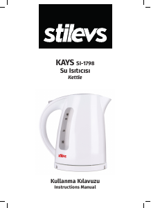 Bruksanvisning Stilevs SI-1798 Vattenkokare