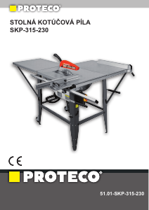 Návod Proteco 51.01-SKP-315-230 Stolová píla