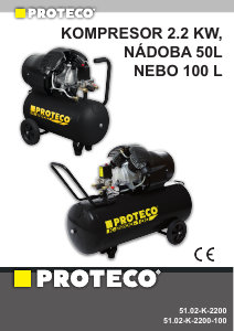 Návod Proteco 51.02-K-2200-100 Kompresor
