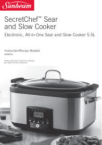 Bruksanvisning Sunbeam HP8555 SecretChef Slow cooker
