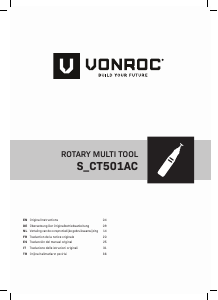 Kullanım kılavuzu Vonroc S_CT501AC Çoklu alet