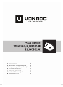 Kullanım kılavuzu Vonroc S2_WC501AC Kanal açma makinesi