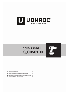 Mode d’emploi Vonroc S_CD501DC Perceuse visseuse