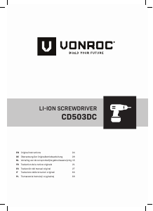 Instrukcja Vonroc CD503DC Wiertarko-wkrętarka
