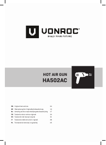 Handleiding Vonroc HA502AC Heteluchtpistool