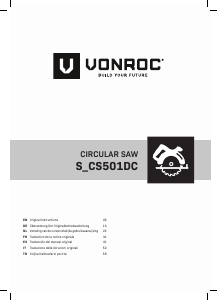 Handleiding Vonroc S_CS501DC Cirkelzaag