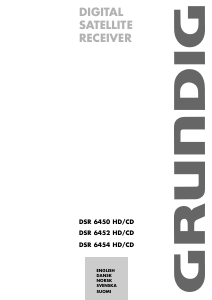 Bruksanvisning Grundig DSR 6454 HD/CD Digitalmottagare