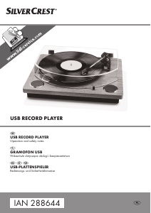 Manual SilverCrest IAN 288644 Turntable