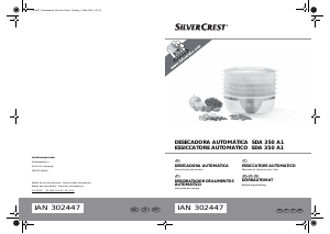 Manual SilverCrest SDA 350 A1 Desidratador de alimentos